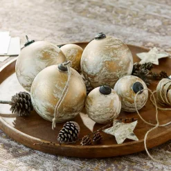 LOBERON Décorations Pour Le Sapin|Boules De Noël*Lot de 6 boules de Noël Nymeria