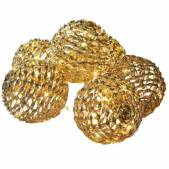LOBERON Accessoires Lumineux|Décorations Lumineuses*Lot de 6 boules lumineuses à LED Serivane
