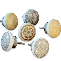 LOBERON Commodes|Commodes*Lot de 6 boutons pour commode Tuffé