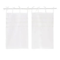 LOBERON Brise-Bise|Rideaux*Lot de 2 brise-bise Aibre
