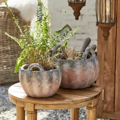 LOBERON Cache-Pots|Vases Et Cache-Pots*Lot de 2 cache-pots Coudrelle