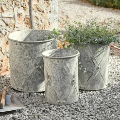 LOBERON Cache-Pots Et Amphores*Lot de 3 cache-pots Exilnor