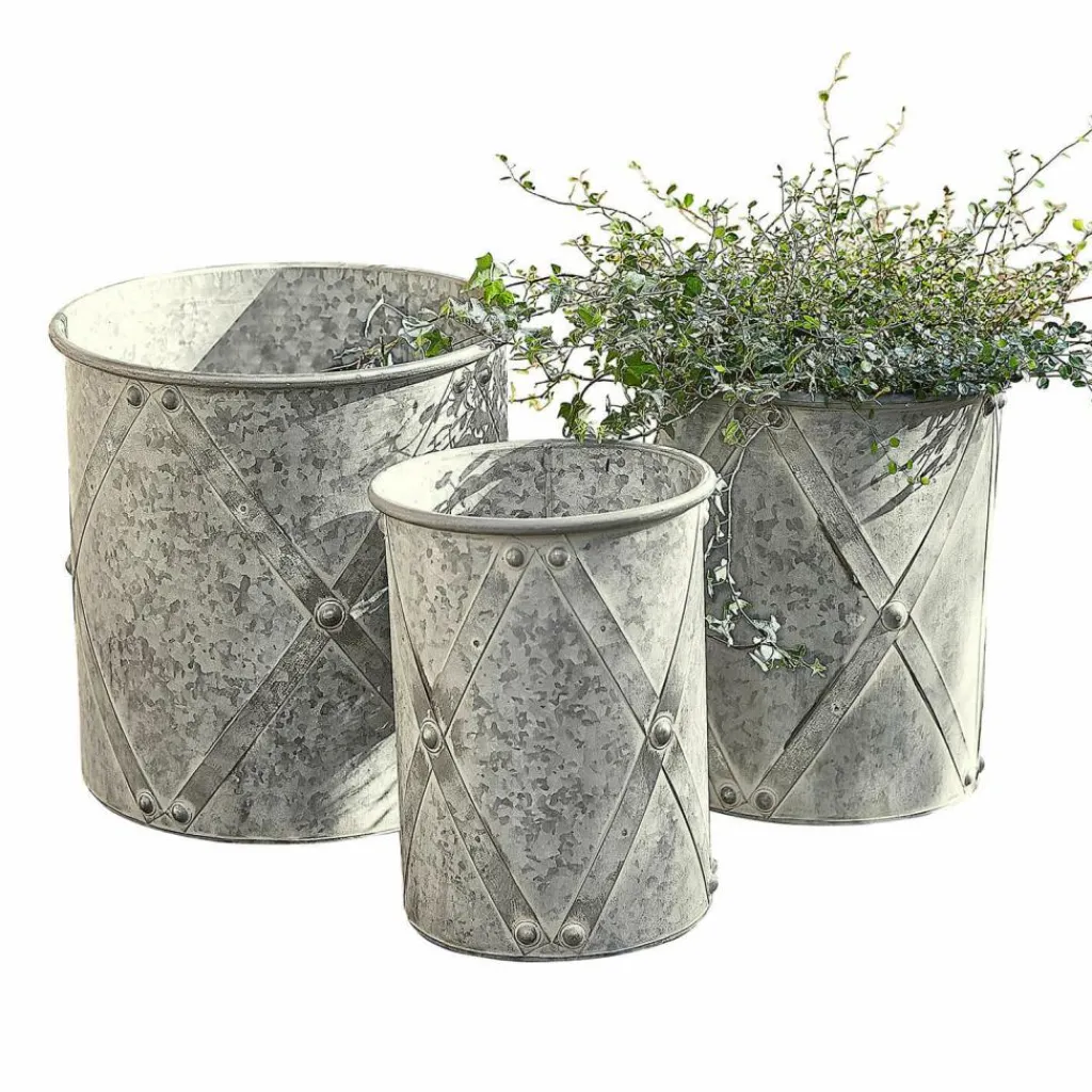 LOBERON Cache-Pots Et Amphores*Lot de 3 cache-pots Exilnor