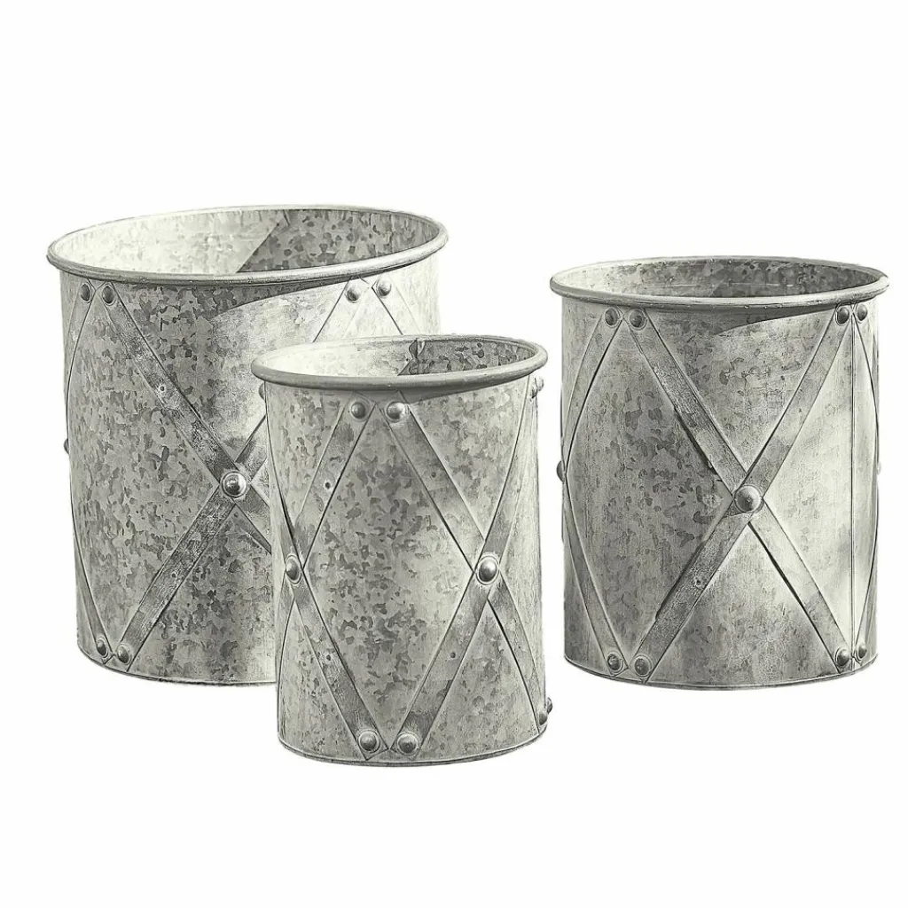 LOBERON Cache-Pots Et Amphores*Lot de 3 cache-pots Exilnor