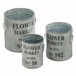 LOBERON Cache-Pots|Vases Et Cache-Pots*Lot de 3 cache-pots Flower Market