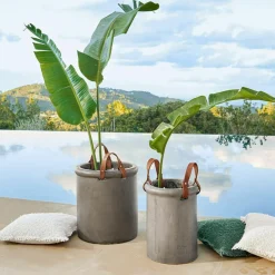 LOBERON Cache-Pots Et Amphores*Lot de 2 cache-pots Tessonet