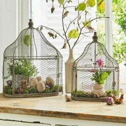 LOBERON Objets Décoratifs|Décoration*Lot de 2 cages à oiseaux Cavan