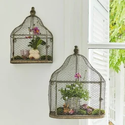 LOBERON Objets Décoratifs|Décoration*Lot de 2 cages à oiseaux Cavan