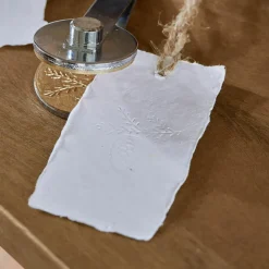 LOBERON Papeterie|Papeterie*Lot de 12 cartes de vœux et étiquettes-cadeaux Xavette