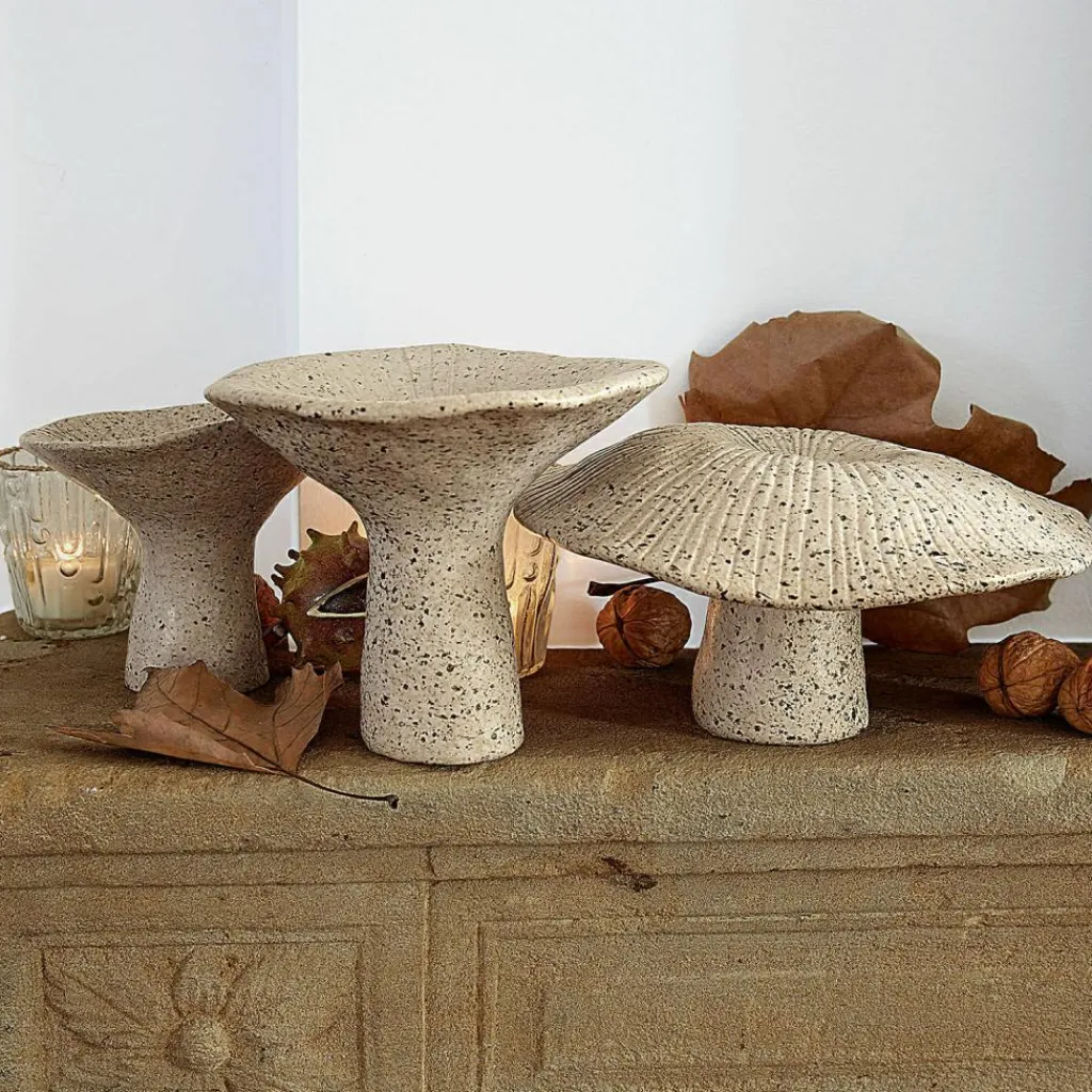 LOBERON Objets Décoratifs|Décoration*Lot de 3 champignons décoratifs Safoura