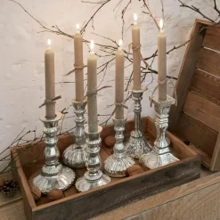 LOBERON Bougeoirs|Porte-Bougies*Lot de 6 chandeliers Adolpha
