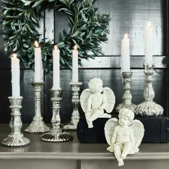 LOBERON Bougeoirs|Porte-Bougies*Lot de 6 chandeliers Adolpha