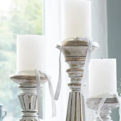 LOBERON Bougeoirs|Porte-Bougies*Lot de 3 chandeliers Folligny
