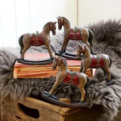 LOBERON Décorations Pour Le Sapin*Lot de 4 chevaux décoratifs Cory