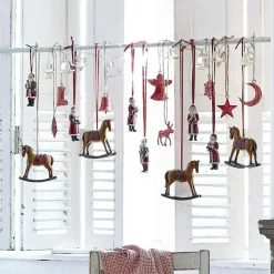 LOBERON Décorations Pour Le Sapin*Lot de 4 chevaux décoratifs Cory