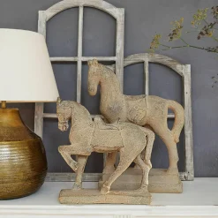 LOBERON Personnages|Décoration*Lot de 2 chevaux décoratifs Mirandel