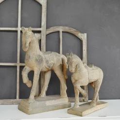LOBERON Personnages|Décoration*Lot de 2 chevaux décoratifs Mirandel