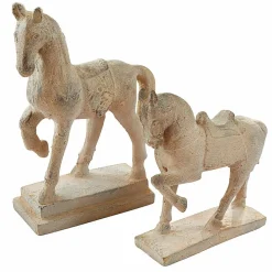 LOBERON Personnages|Décoration*Lot de 2 chevaux décoratifs Mirandel