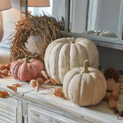 LOBERON Objets Décoratifs|Décoration*Lot de 3 citrouilles Pumpkin
