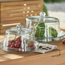 LOBERON Boîtes Et Cloches En Verre|Boîtes Et Cloches En Verre*Lot de 2 cloches à gâteau Fixole
