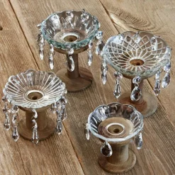 LOBERON Bougeoirs|Décoration*Lot de 4 coupelles à bougies Pontarion