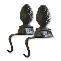 LOBERON Objets Décoratifs|Décoration*Lot de 2 crochets pomme de pin Lucielle