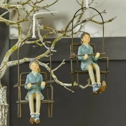 LOBERON Décorations Pour Le Sapin|Figurines De Noël*Lot de 2 décorations à suspendre Herveline