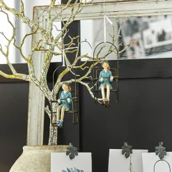 LOBERON Décorations Pour Le Sapin|Figurines De Noël*Lot de 2 décorations à suspendre Herveline
