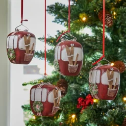 LOBERON Décorations Pour Le Sapin*Lot de 4 décorations à suspendre Barnes
