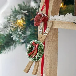 LOBERON Décorations Pour Le Sapin*Lot de 4 décorations à suspendre Papeta