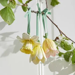 LOBERON Fleurs Séchées Et Artificielles|Décoration*Lot de 6 décorations à suspendre Duerre
