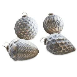 LOBERON Objets Décoratifs|Décoration*Lot de 4 décorations à suspendre Dores