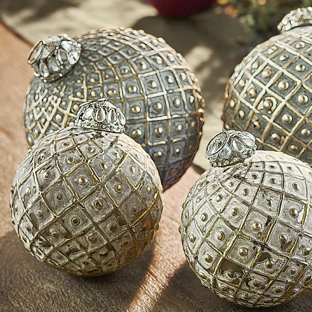 LOBERON Boules De Noël*Lot de 6 décorations de Noël Lucero