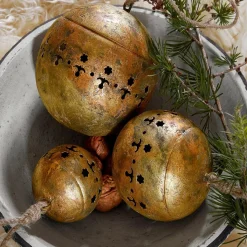 LOBERON Boules De Noël*Lot de 3 décorations de Noël Ysabelle