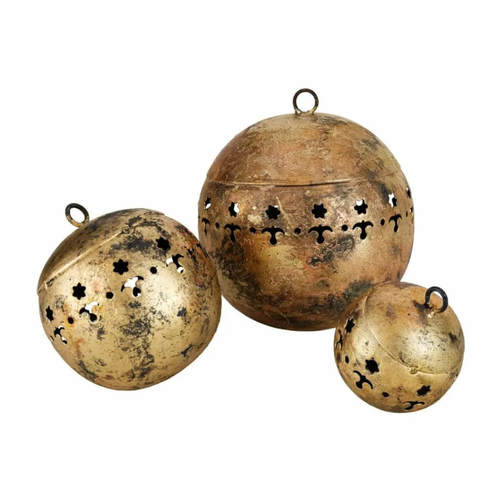 LOBERON Boules De Noël*Lot de 3 décorations de Noël Ysabelle