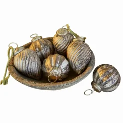 LOBERON Boules De Noël*Lot de 6 décorations de Noël Miras