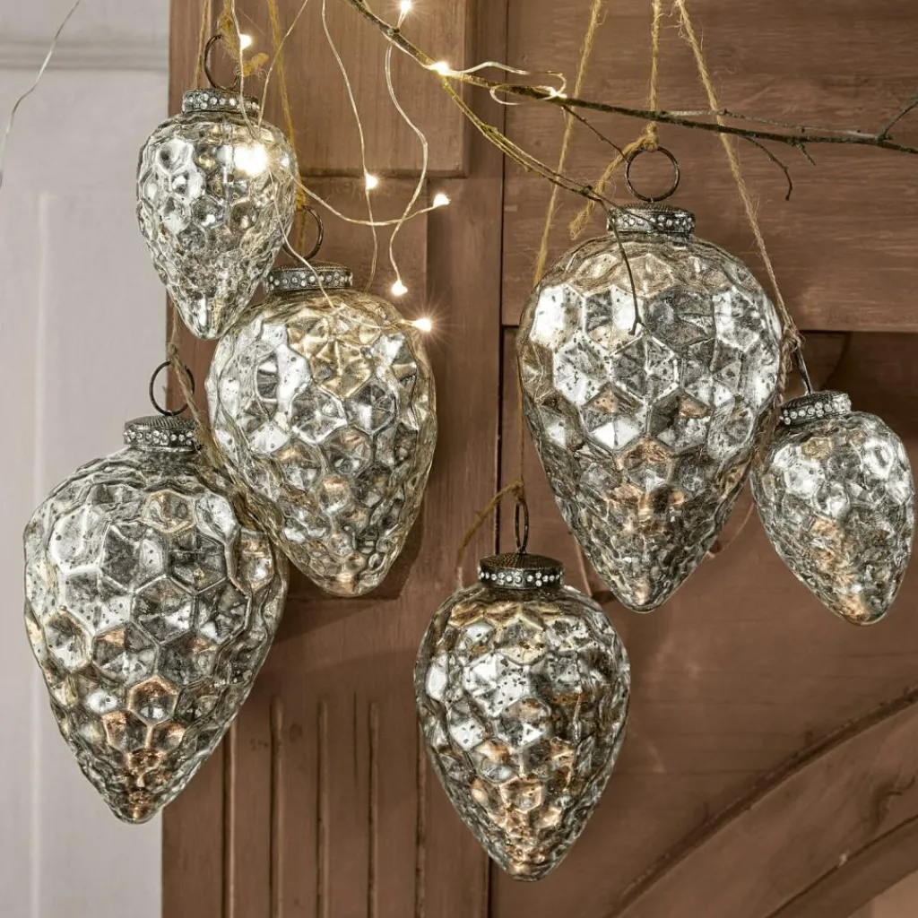 LOBERON Boules De Noël*Lot de 6 décorations de Noël Colin