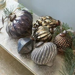 LOBERON Boules De Noël*Lot de 6 décorations de Noël Alva