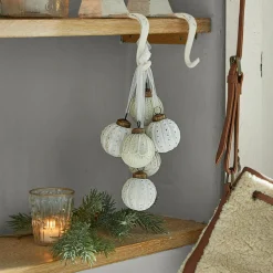 LOBERON Boules De Noël*Lot de 6 décorations de Noël Tara