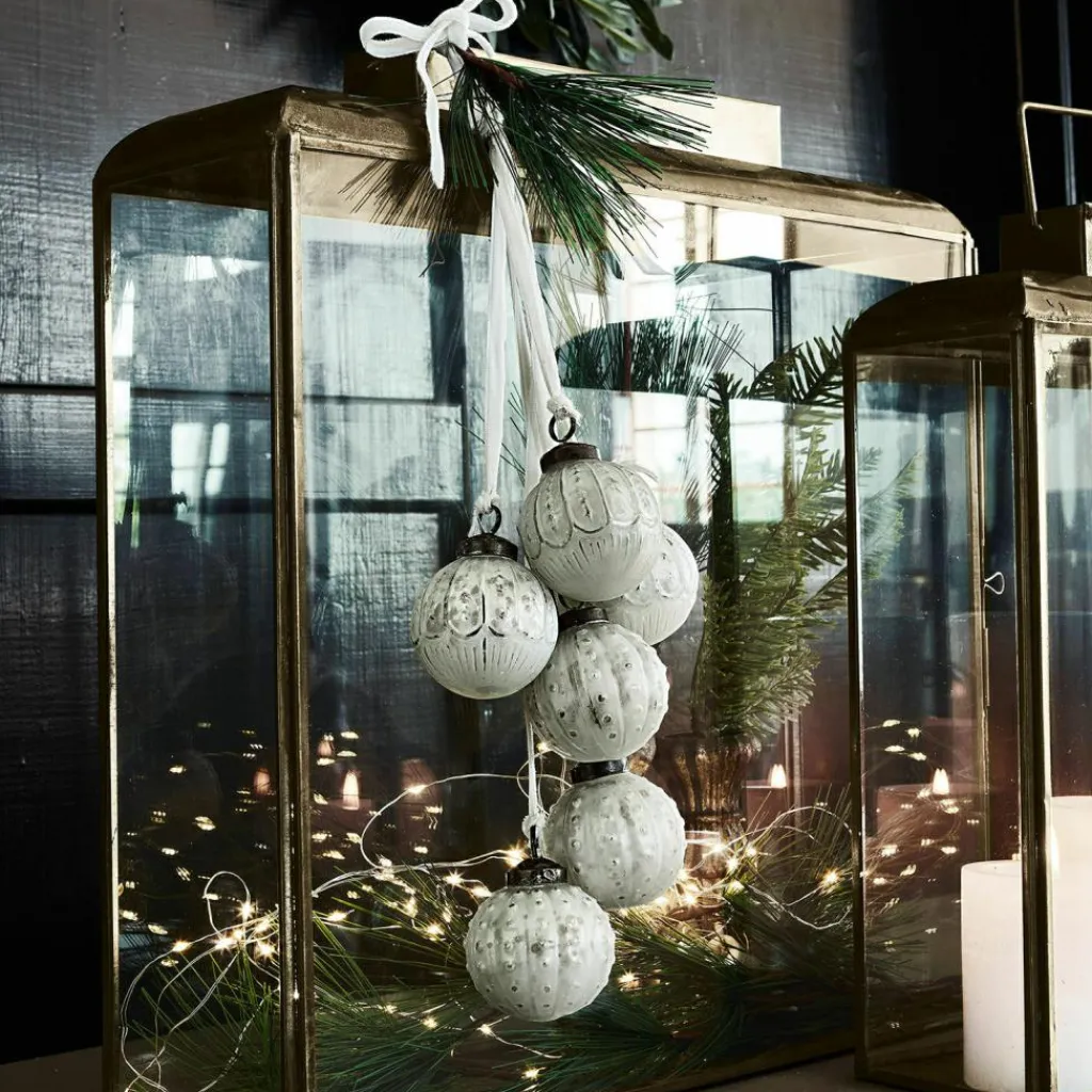 LOBERON Boules De Noël*Lot de 6 décorations de Noël Tara