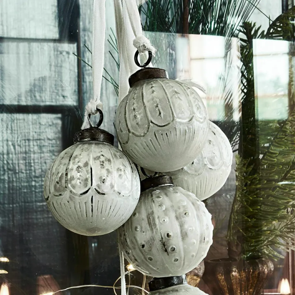 LOBERON Boules De Noël*Lot de 6 décorations de Noël Tara