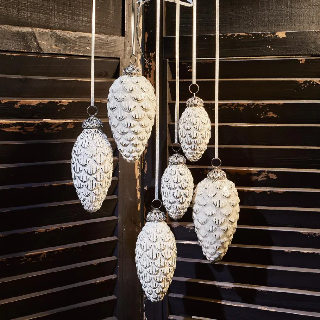 LOBERON Boules De Noël*Lot de 6 décorations de Noël Éva