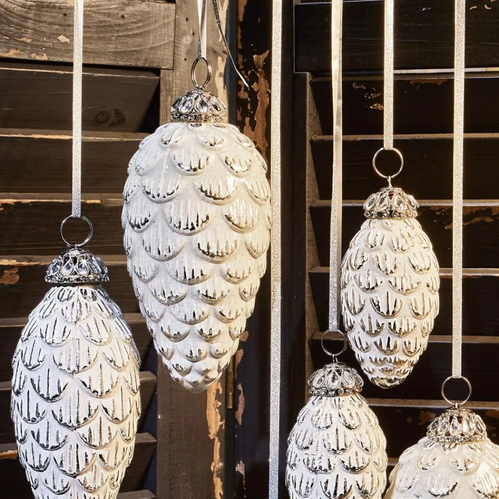 LOBERON Boules De Noël*Lot de 6 décorations de Noël Éva