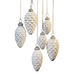 LOBERON Boules De Noël*Lot de 6 décorations de Noël Éva