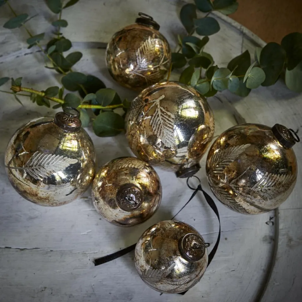 LOBERON Boules De Noël*Lot de 6 décorations de Noël Tristan
