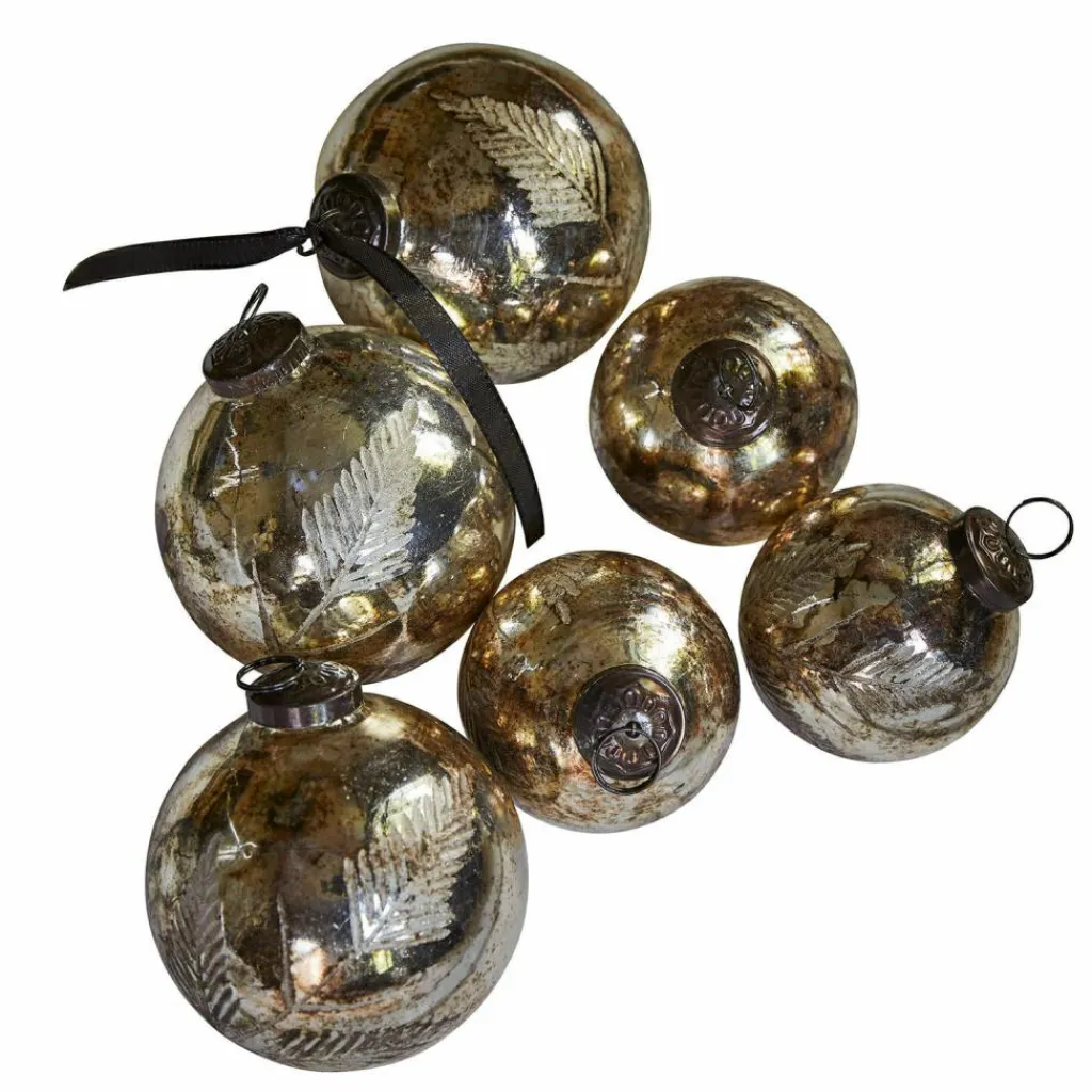 LOBERON Boules De Noël*Lot de 6 décorations de Noël Tristan