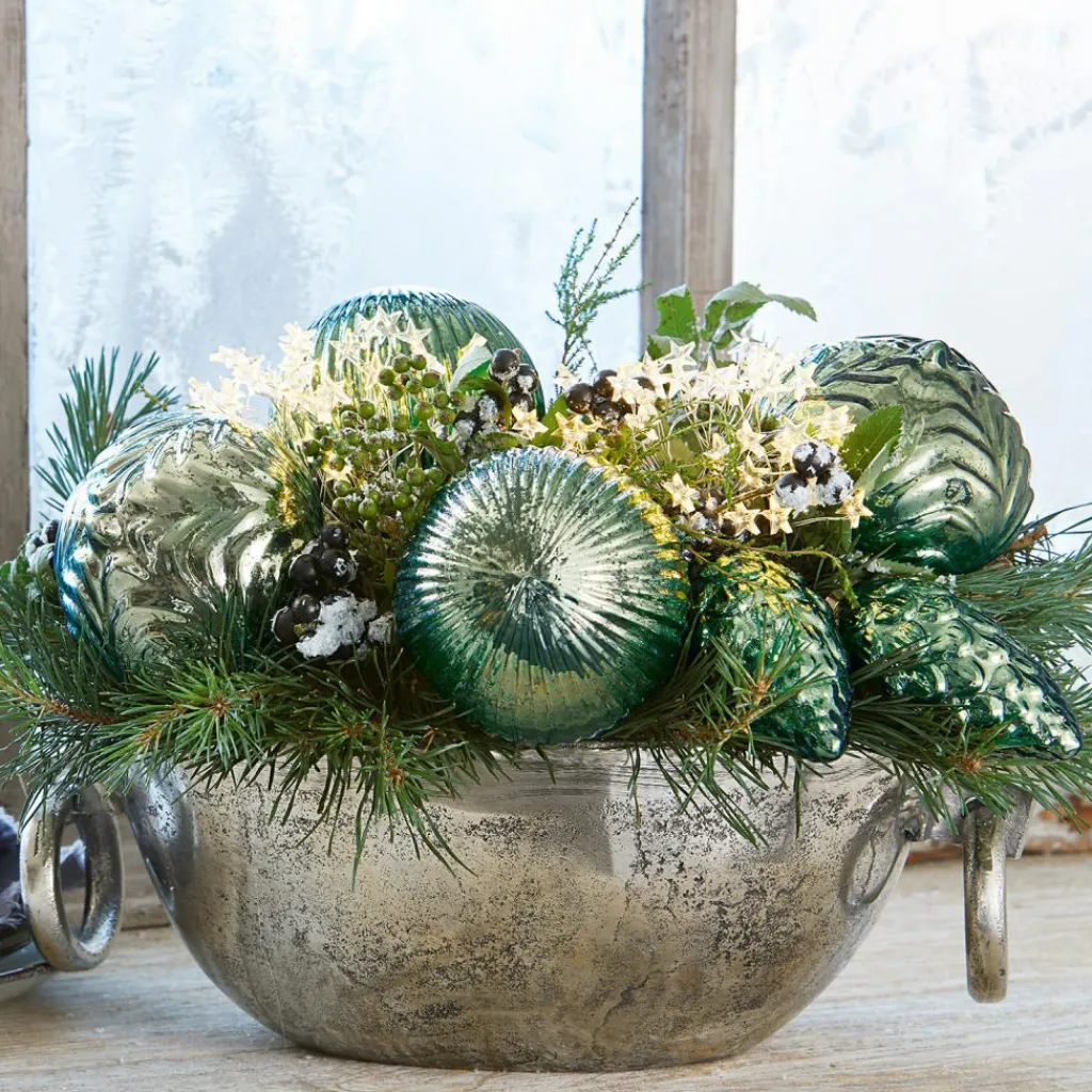 LOBERON Boules De Noël*Lot de 6 décorations de Noël Silverhill
