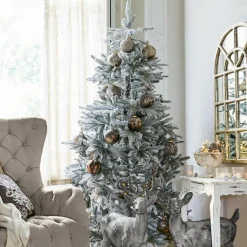 LOBERON Boules De Noël*Lot de 8 décorations de Noël Silverlake