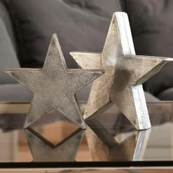 LOBERON Objets Décoratifs De Noël*Lot de 2 décorations en forme d'étoile Big Star