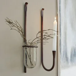 LOBERON Bougeoirs|Porte-Bougies*Lot de 2 décorations murales Valèrie